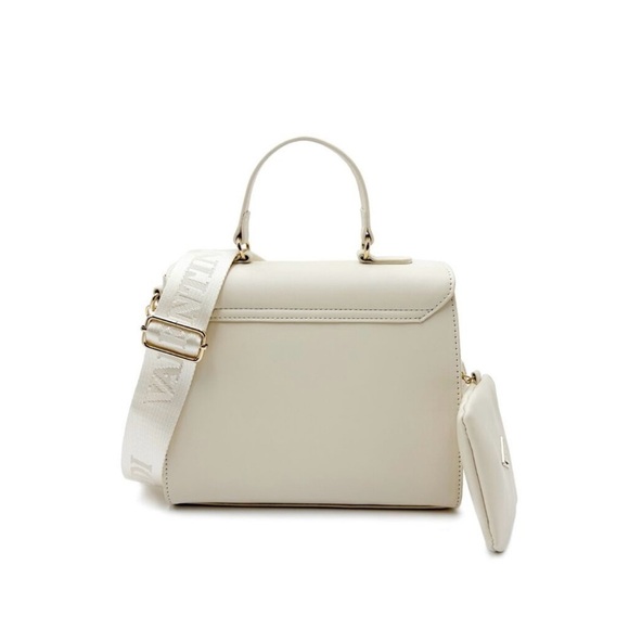 Valentino Orlandi Cream Vegan Leather Cream  Satchel with wallet - Picture 4 of 8
